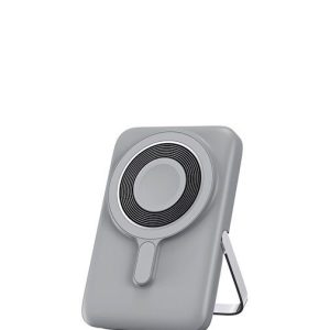 RealPower PB10KSL3 LED Işık Göstergeli Standlı Kablosuz Powerbank 10.000mAh Gri